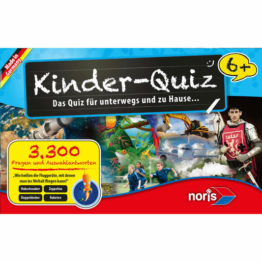 Noris Kinderquiz für schlaue Kids, Quiz, Ratespiel, Wissensspiel, Lernspiel, Kinder, Spiel, 6+, 606013596