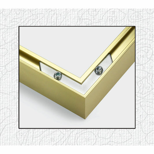 Schipper Malen nach Zahlen Alurahmen, Bilderrahmen, Triptychon, Gold, 50 x 80 cm, 3-tlg., 605140707