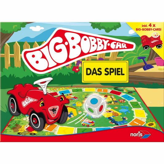 Noris BIG Bobby Car Das Spiel, Rennspiel, Autorennen, Würfelspiel, Brettspiel, Kinder, Spiel, 606013790