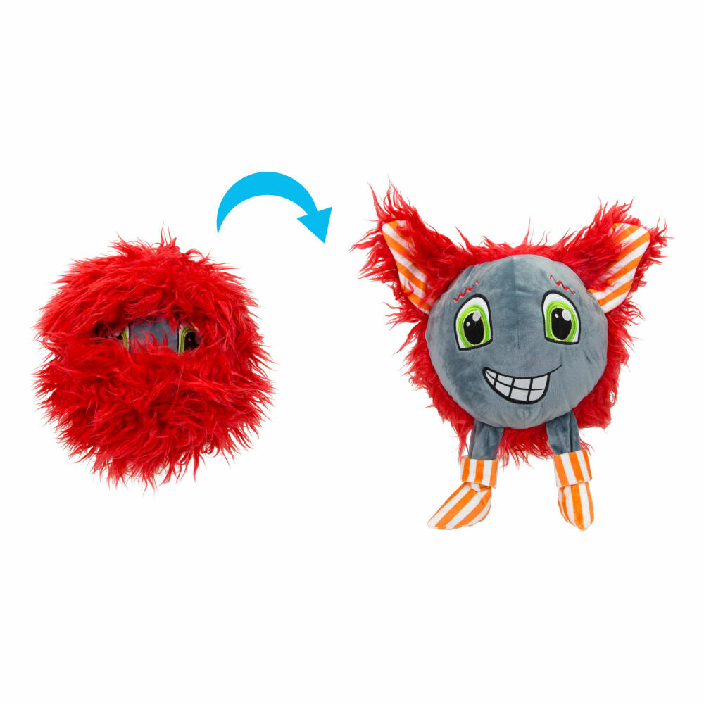 Simba Furlocks große Plüschmonster Nox, Kuscheltier, Plüschtier, Spielzeug, Rot, Stoff, 20 cm, 105951501NOX