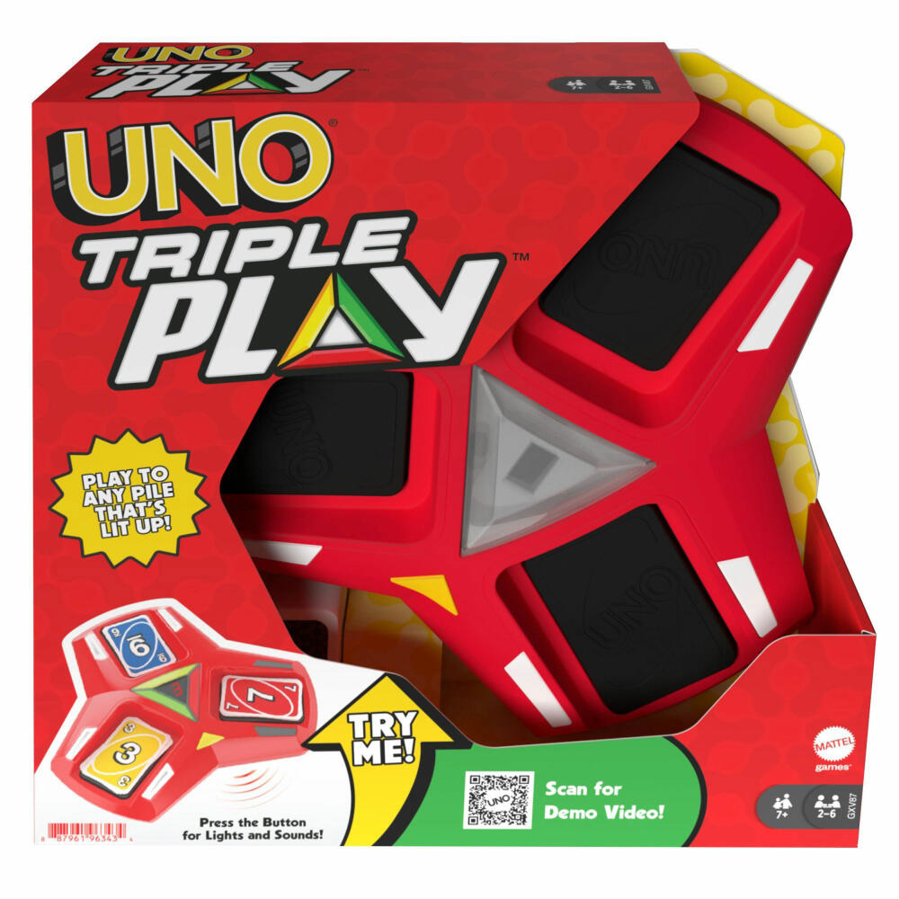 Mattel HCC21 UNO Triple Play