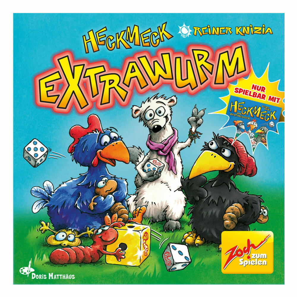 Zoch Heckmeck Extrawurm, dice game, game, dice, board game, wood, 601105081