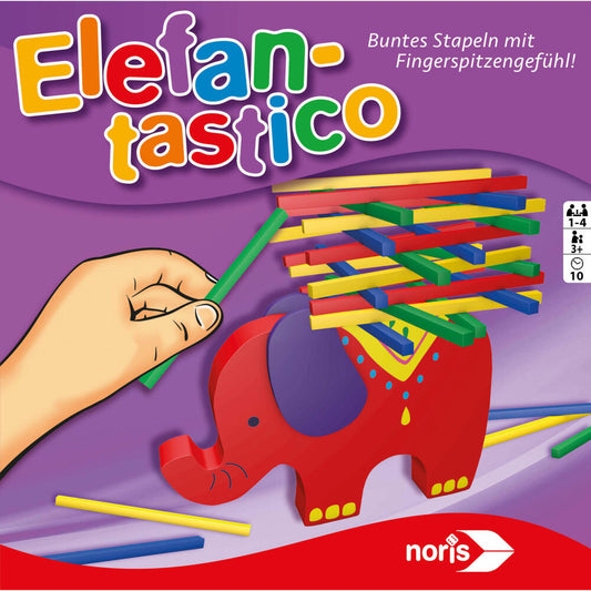 Noris Elefantastico, Geschicklichkeitsspiel, Stapelspiel, Legespiel, Kinder, Spiel, 606011640