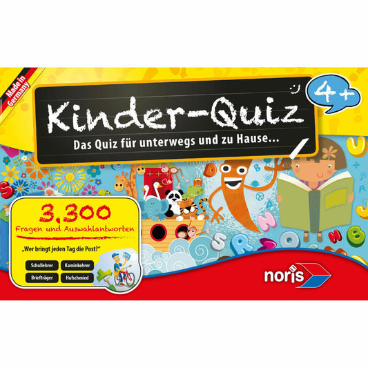 Noris Kinderquiz für schlaue Kids, Quiz, Ratespiel, Wissensspiel, Lernspiel, Kinder, Spiel, 4+, 606013595