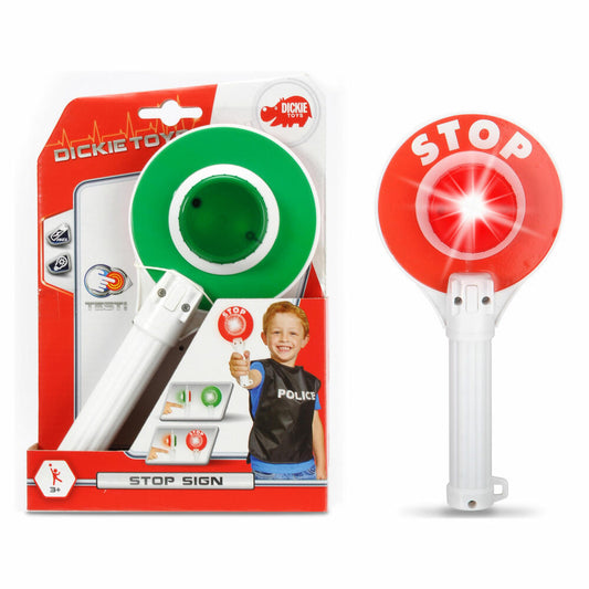 Dickie Police Stop, Polizeikelle mit Lichtfunktion, Spielzeug, Kunststoff, 25 cm, 203342008