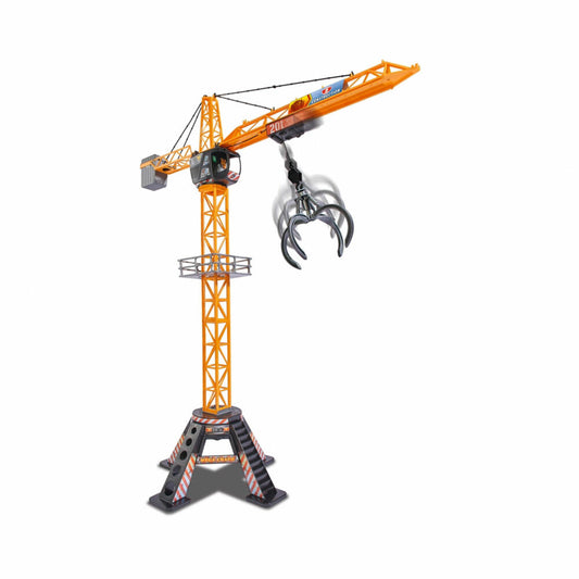 Dickie Toys Mega Crane, Spielkran, Kran, Spielzeug, Baukran, H 120 cm, 201139012