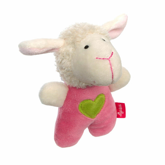 sigikid Red Stars Rattle Sheep, Grasping Toy, Grasping Toy, Baby Toy, Baby Toy, 42802