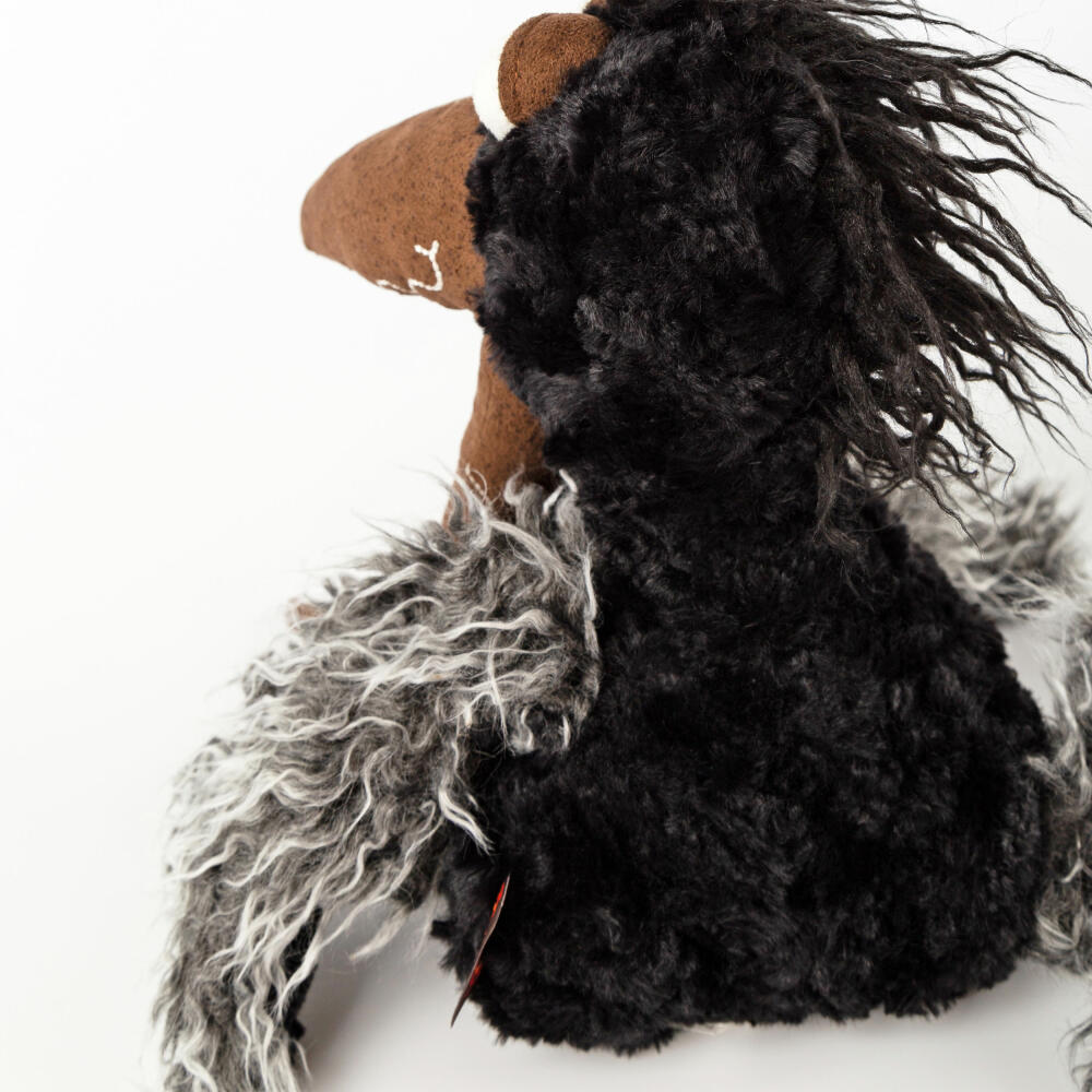 sigikid July Jewels Kikeriki, Kuscheltier, Stofftier, Schmusetier, Schwarz, 37 cm, 42981