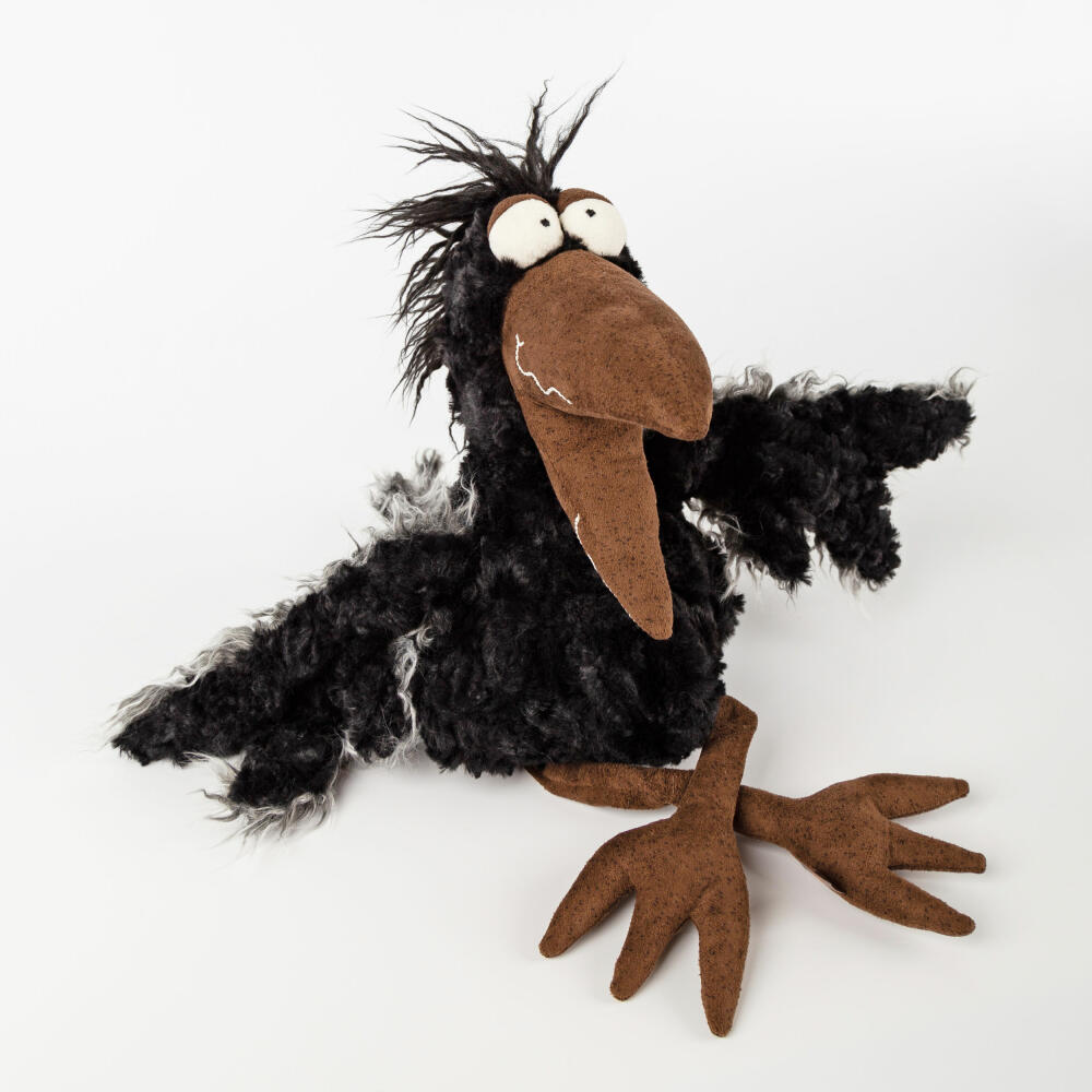 sigikid July Jewels Kikeriki, Kuscheltier, Stofftier, Schmusetier, Schwarz, 37 cm, 42981