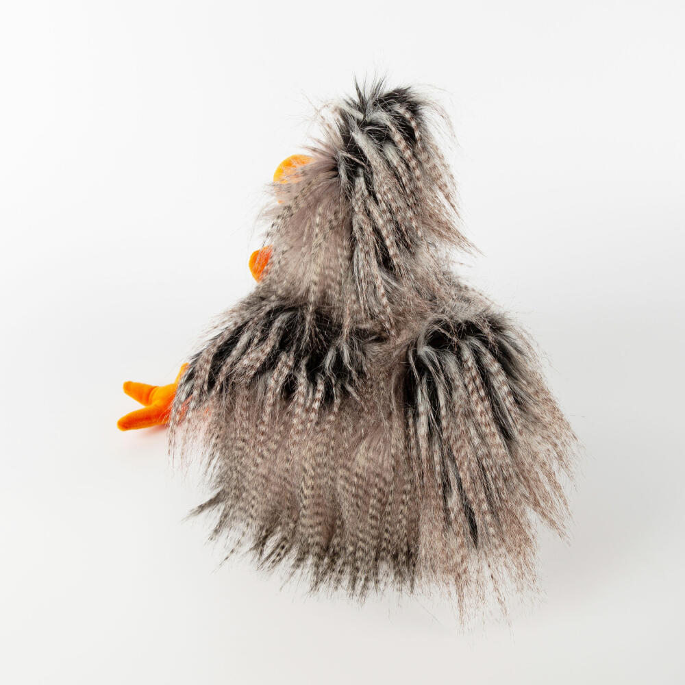 sigikid Roost Boost Kikeriki, Kuscheltier, Stofftier, Schmusetier, Grau, 30 cm, 42979