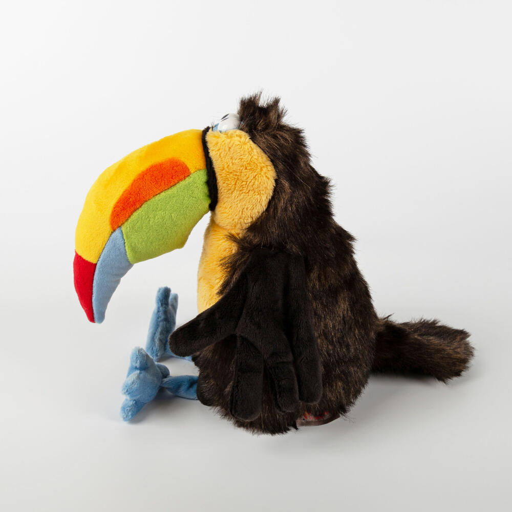 sigikid Chakka Tukan Kikeriki, Kuscheltier, Stofftier, Schmusetier, Braun, 24 cm, 42977