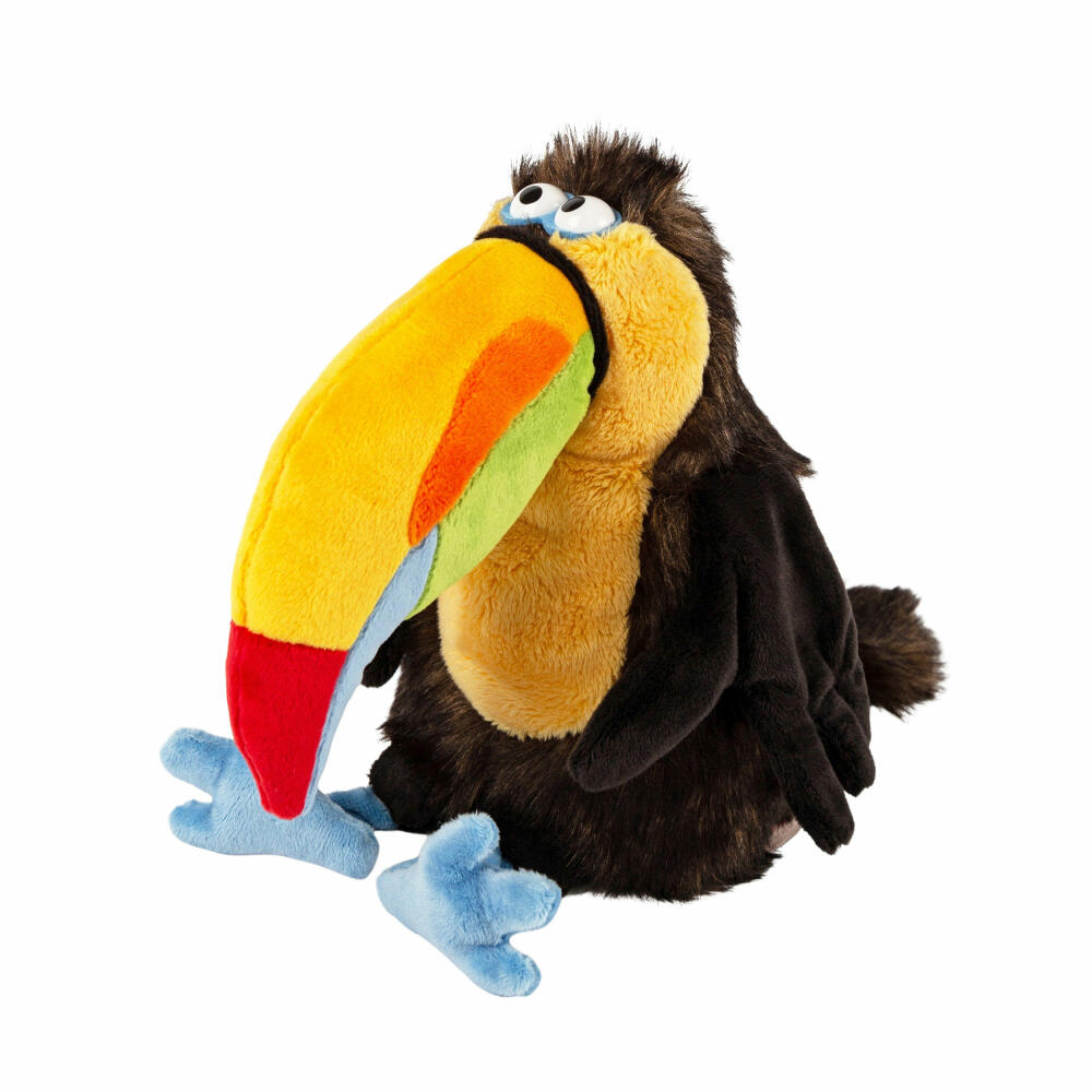 sigikid Chakka Tukan Kikeriki, Kuscheltier, Stofftier, Schmusetier, Braun, 24 cm, 42977