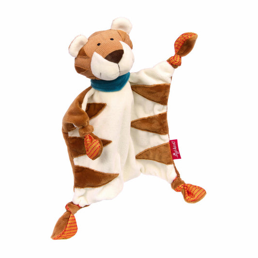 sigikid Characters Snuffle Cloth Tiger, Comfort Cloth, Cuddly Cloth, Baby Cloth, Polyester, 42953
