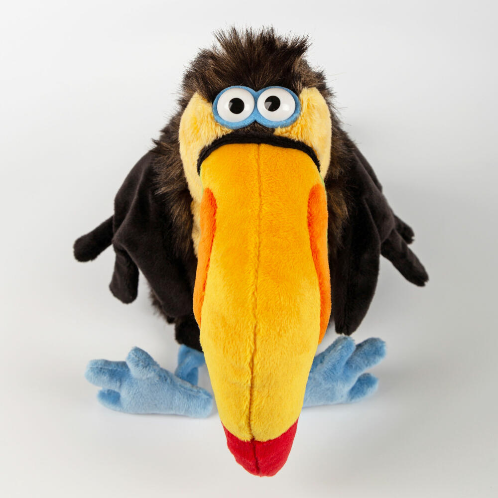 sigikid Chakka Tukan Kikeriki, Kuscheltier, Stofftier, Schmusetier, Braun, 24 cm, 42977