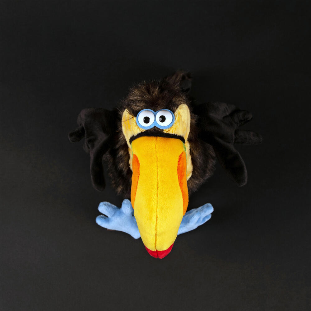 sigikid Chakka Tukan Kikeriki, Kuscheltier, Stofftier, Schmusetier, Braun, 24 cm, 42977