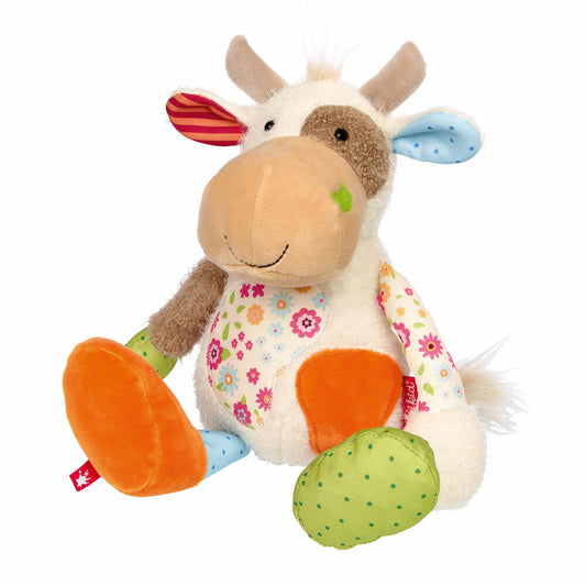 sigikid Patchwork Sweety Kuh, Kuscheltier, Plüschtier, Stofftier, Polyester, 30 cm, 42839