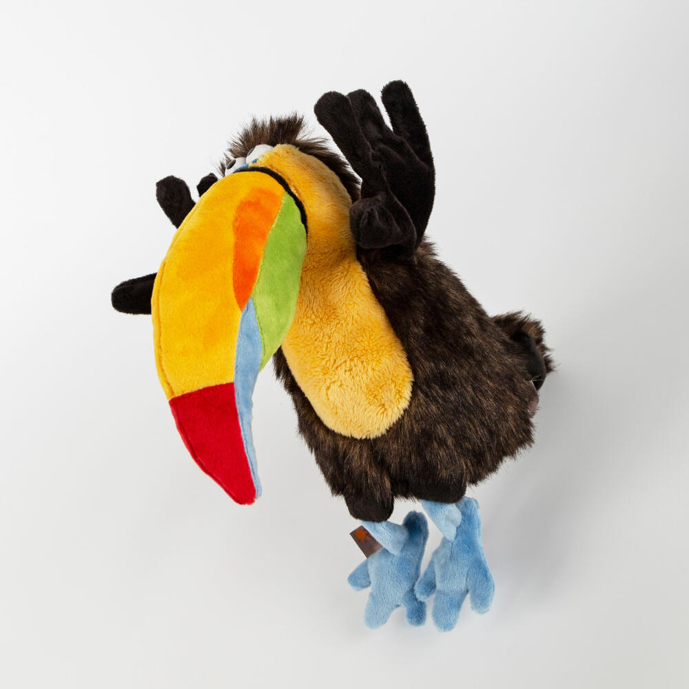 sigikid Chakka Tukan Kikeriki, Kuscheltier, Stofftier, Schmusetier, Braun, 24 cm, 42977