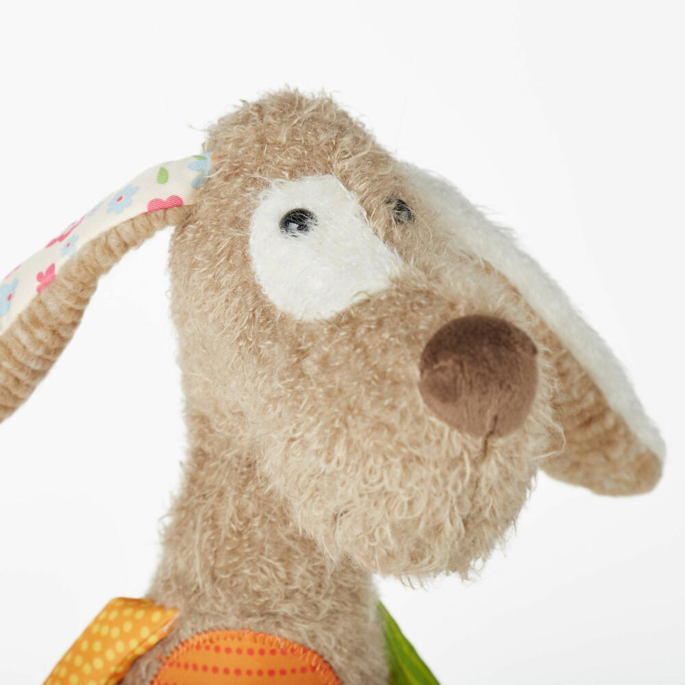 sigikid Patchwork Sweety Hund, Kuscheltier, Plüschtier, Stofftier, Polyester, 32 cm, 42845