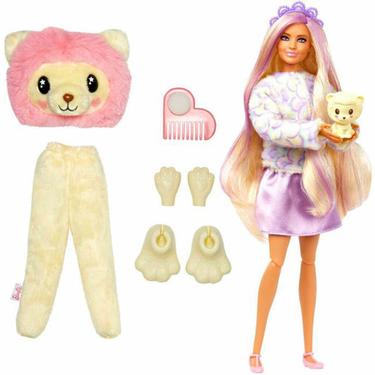 Mattel Barbie Cutie Cozy Cute Reveal Series Doll - Lion