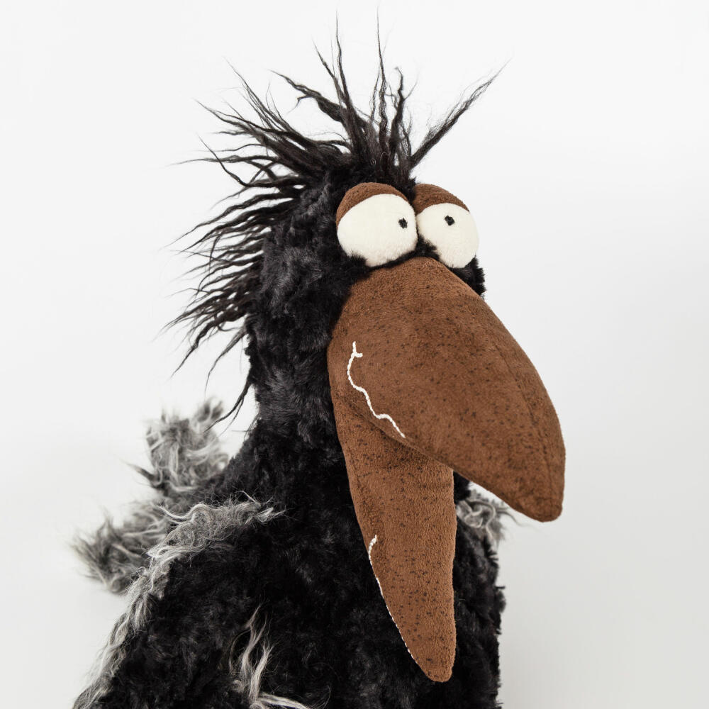 sigikid July Jewels Kikeriki, Kuscheltier, Stofftier, Schmusetier, Schwarz, 37 cm, 42981