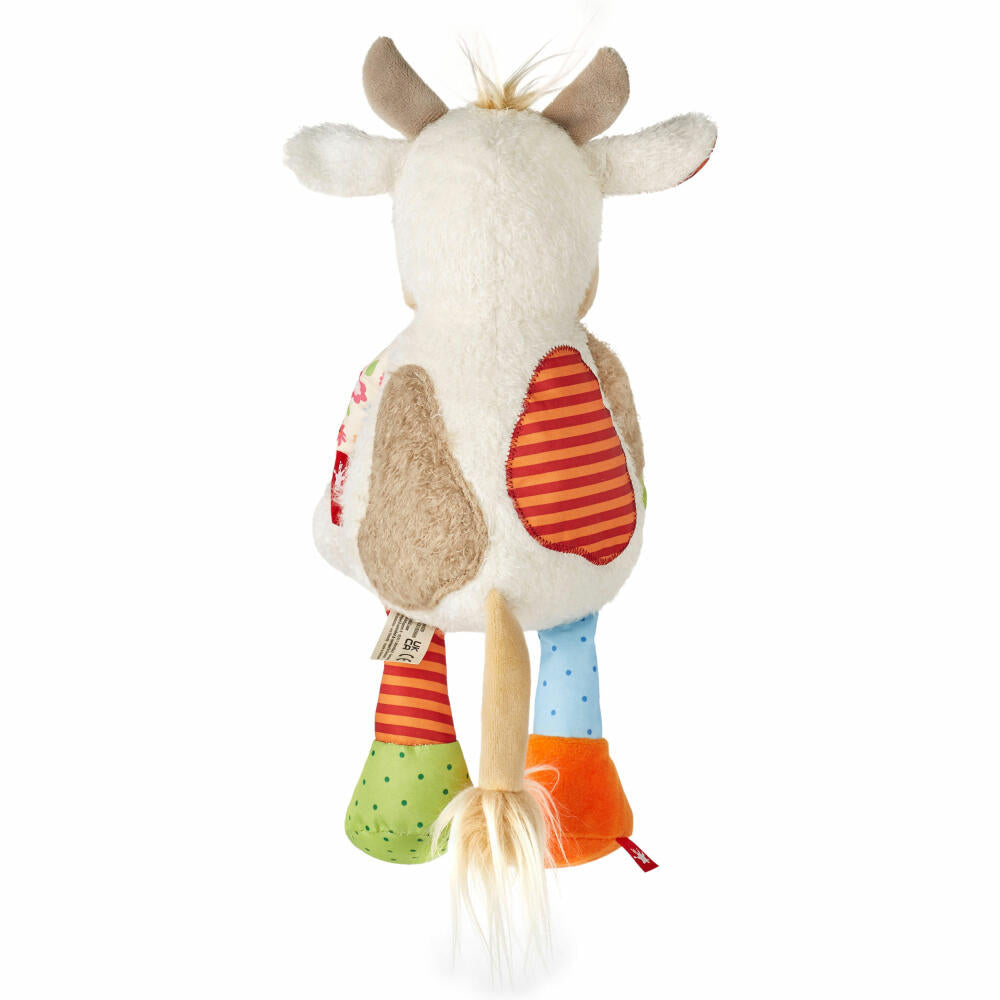 sigikid Patchwork Sweety Kuh, Kuscheltier, Plüschtier, Stofftier, Polyester, 30 cm, 42839
