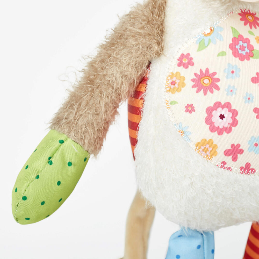 sigikid Patchwork Sweety Kuh, Kuscheltier, Plüschtier, Stofftier, Polyester, 30 cm, 42839