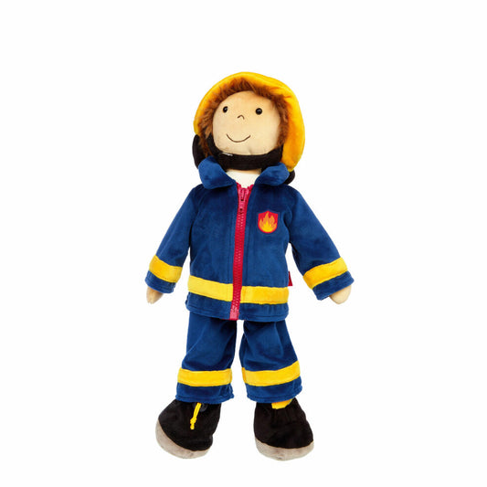 sigikid Lernpuppe Feuerwehrmann, Lern Puppe, Stoffpuppe, Spielpuppe, Spielzeug, 42859