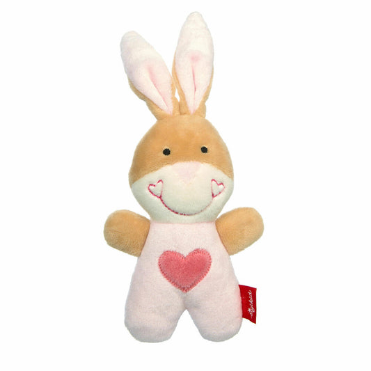sigikid Red Stars Rassel Hase, Greifling, Greifspielzeug, Babyspielzeug, Baby Spielzeug, 42804