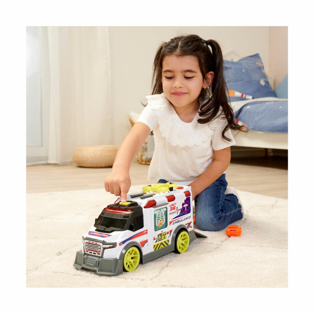 Dickie Toys Ambulance, Toy Ambulance, Toy Car, Rescue Vehicle, 203307003