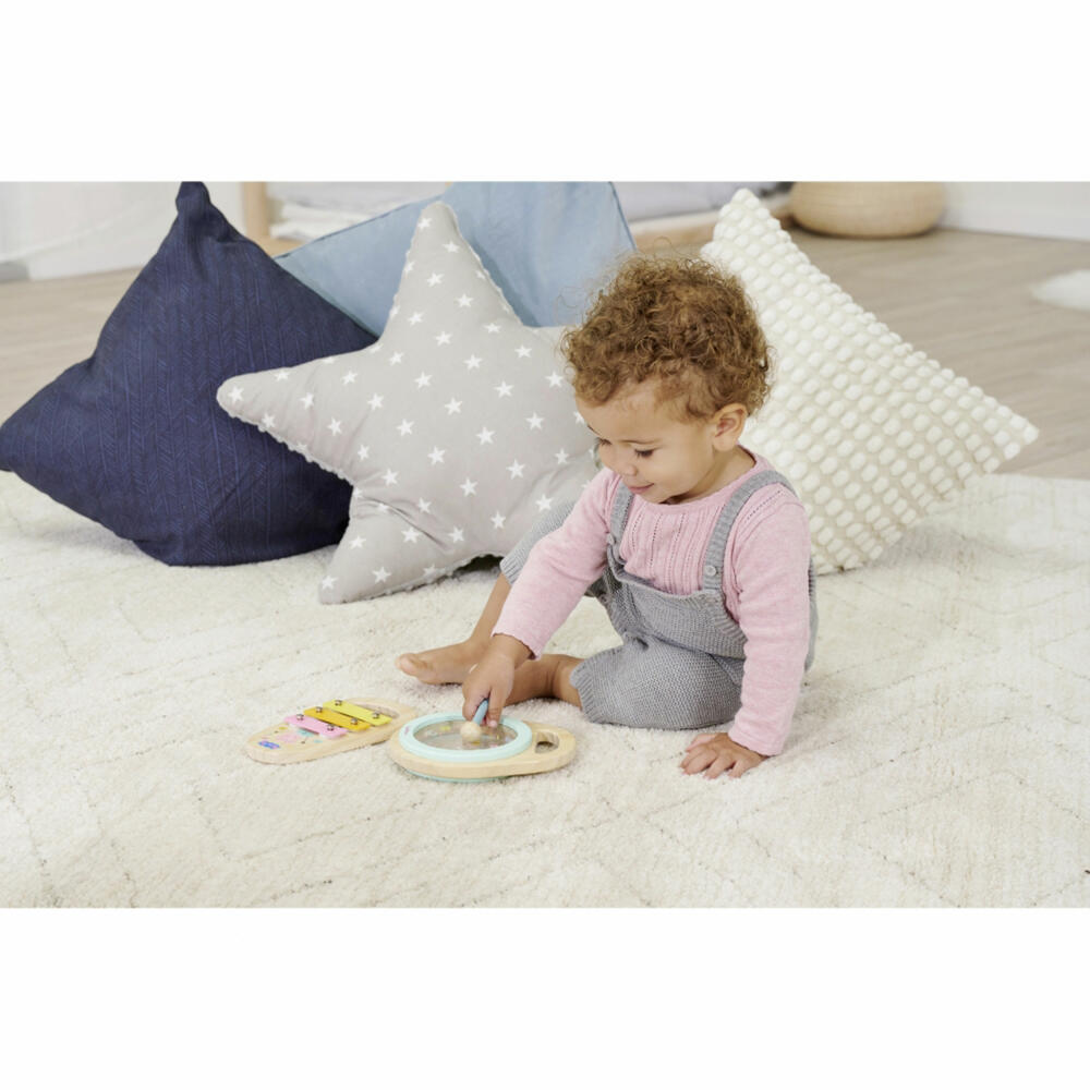 Eichhorn Peppa Pig / Wutz wooden music set, 2-piece, hand drum, xylophone, musical instrument, children, 109265761