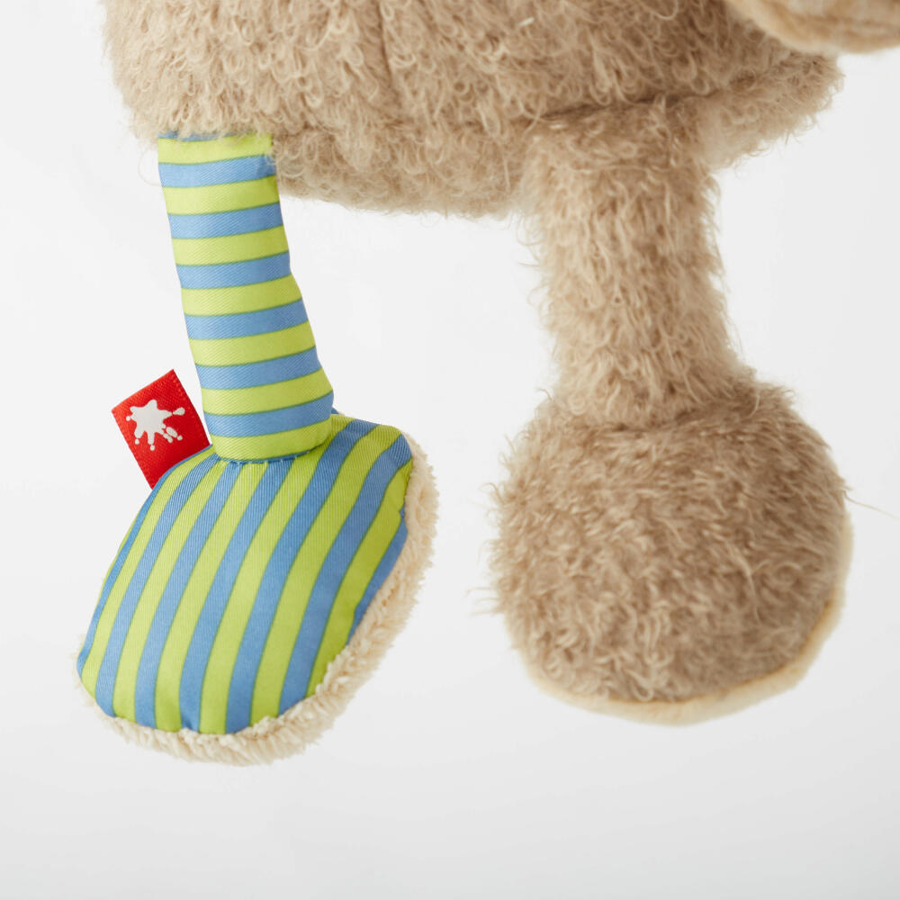 sigikid Patchwork Sweety Bär, Kuscheltier, Plüschtier, Stofftier, Polyester, 31 cm, 42840