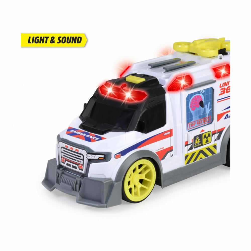 Dickie Toys Ambulance, Toy Ambulance, Toy Car, Rescue Vehicle, 203307003