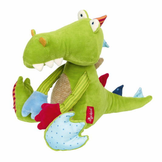 sigikid Patchwork Sweety Crocodile, Cuddly Toy, Plush Toy, Stuffed Toy, Polyester, 32 cm, 42847