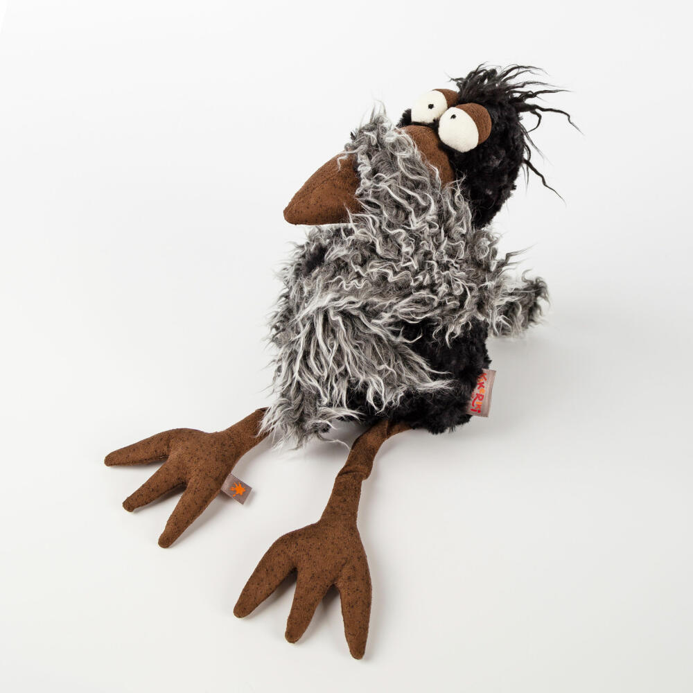 sigikid July Jewels Kikeriki, Kuscheltier, Stofftier, Schmusetier, Schwarz, 37 cm, 42981