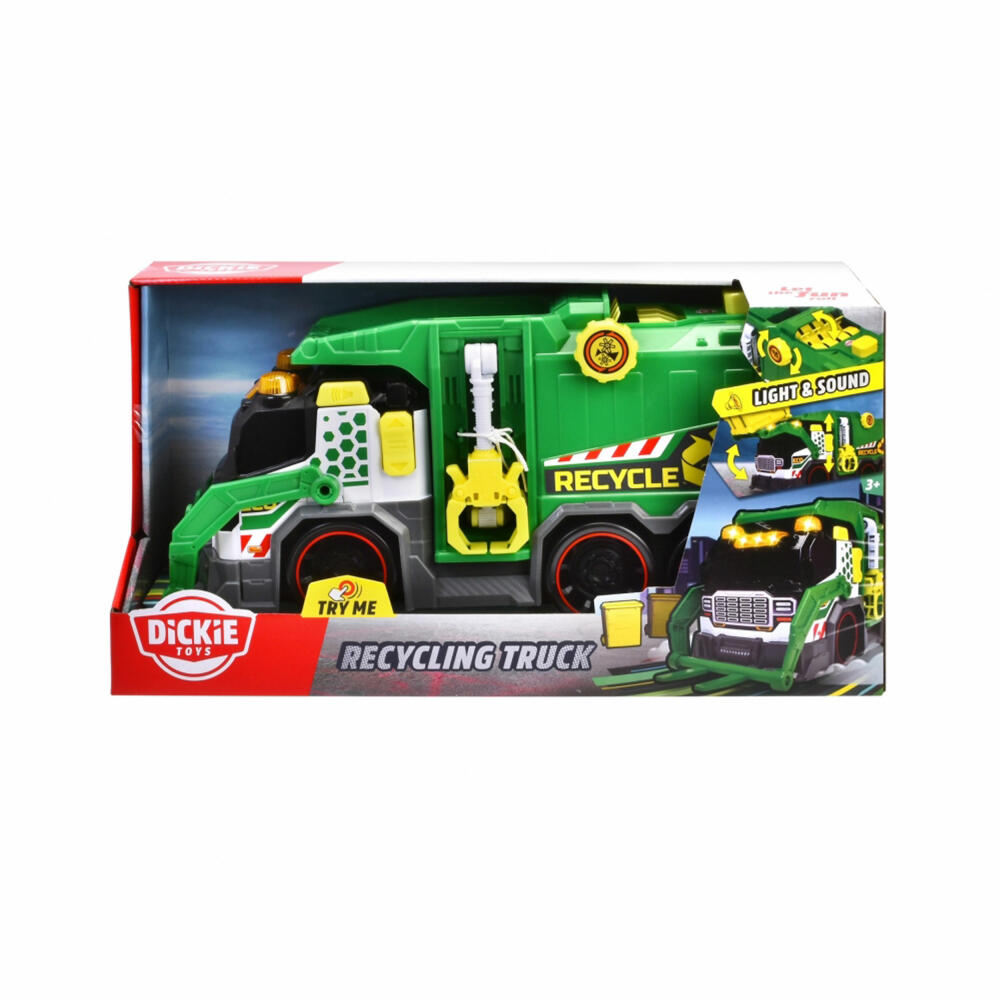 Dickie Toys Recycling Truck, Garbage Truck, Toy Car, Toy Car, 203307001