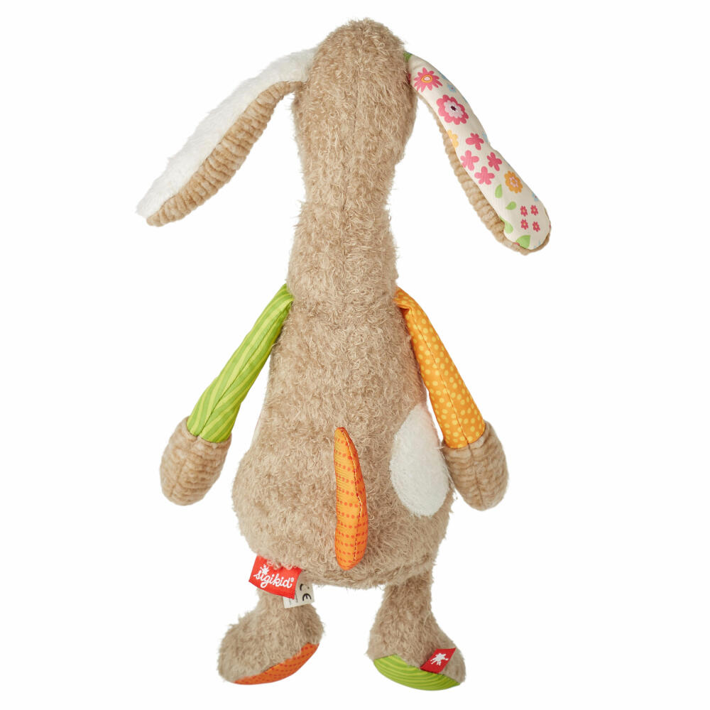 sigikid Patchwork Sweety Hund, Kuscheltier, Plüschtier, Stofftier, Polyester, 32 cm, 42845