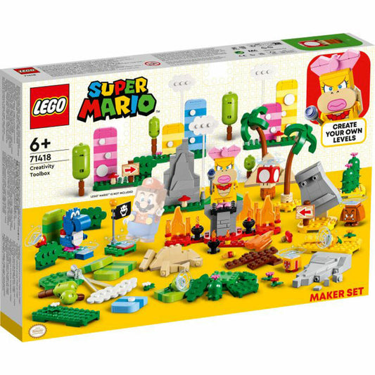 LEGO Super Mario Kreativbox Leveldesigner-Set, 588-tlg., Erweiterung, Bauset, Bausteine, Spielzeug, ab 6 Jahre, 71418