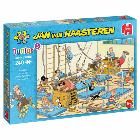 Jumbo Spiele Jan van Haasteren Junior Sportunterricht, Kinderpuzzle, Kinder Puzzle, Legespiel, 240 Teile, 20060