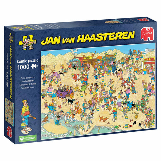 Jumbo Spiele Jan van Haasteren - Sandskulpturen, Puzzle, Erwachsenenpuzzle, Puzzlespiel, 1000 Teile, 20071