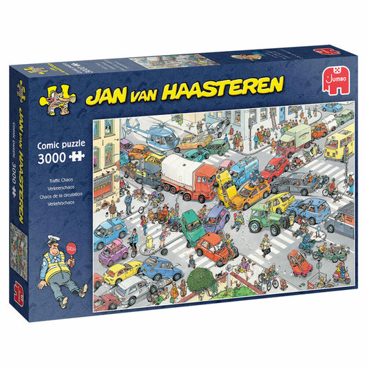 Jumbo Spiele Jan van Haasteren - Verkehrschaos, Puzzle, Erwachsenenpuzzle, Puzzlespiel, 3000 Teile, 20074