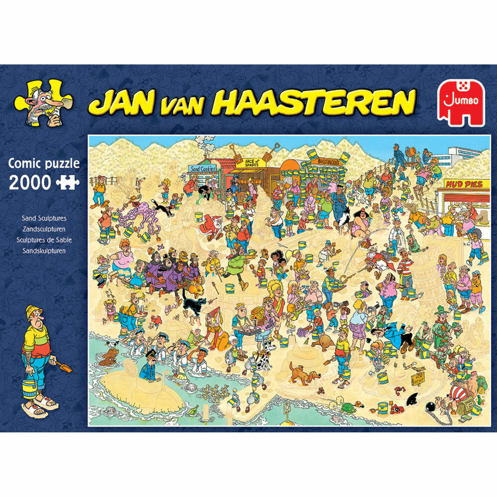 Jumbo Spiele Jan van Haasteren - Sandskulpturen, Puzzle, Erwachsenenpuzzle, Puzzlespiel, 2000 Teile, 20072