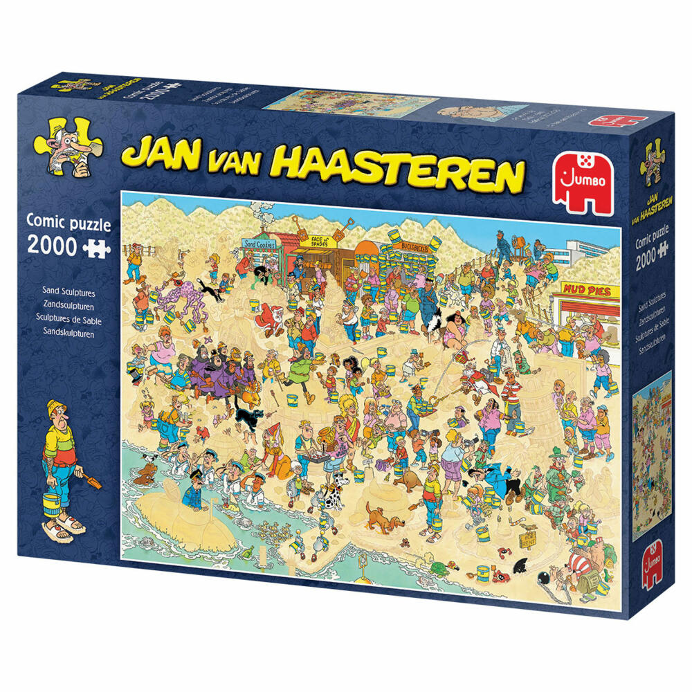 Jumbo Spiele Jan van Haasteren - Sandskulpturen, Puzzle, Erwachsenenpuzzle, Puzzlespiel, 2000 Teile, 20072