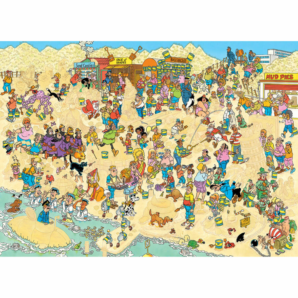 Jumbo Spiele Jan van Haasteren - Sandskulpturen, Puzzle, Erwachsenenpuzzle, Puzzlespiel, 2000 Teile, 20072