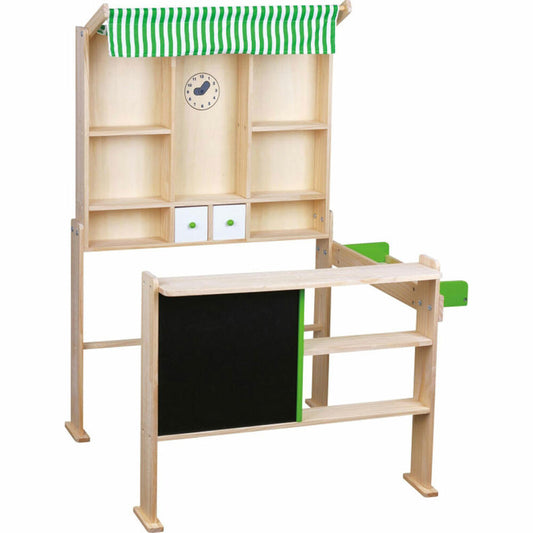 SpielMaus wooden shop light green/white, 74 x 68 x 97 cm