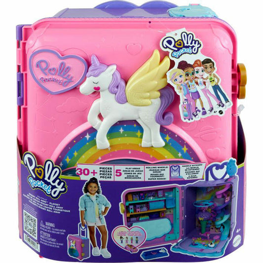 Mattel Polly Pocket Vacation in a Rolling Suitcase Playset