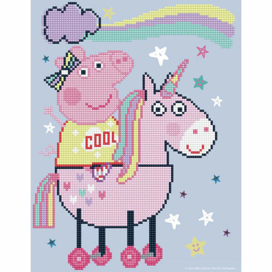 DIAMOND DOTZ Original Diamond Painting Set Peppa Pig Magical Unicorn, creative set