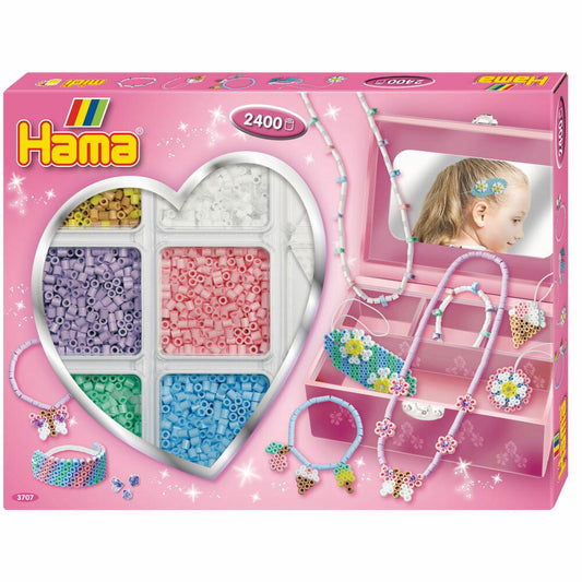 Hama Iron-On Beads Creative Box Jewelry Pink
