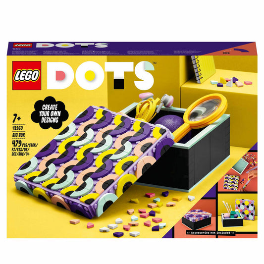 LEGO DOTS Große Box, 479-tlg., Bauset, Konstruktionsset, Bausteine, ab 7 Jahre, 41960