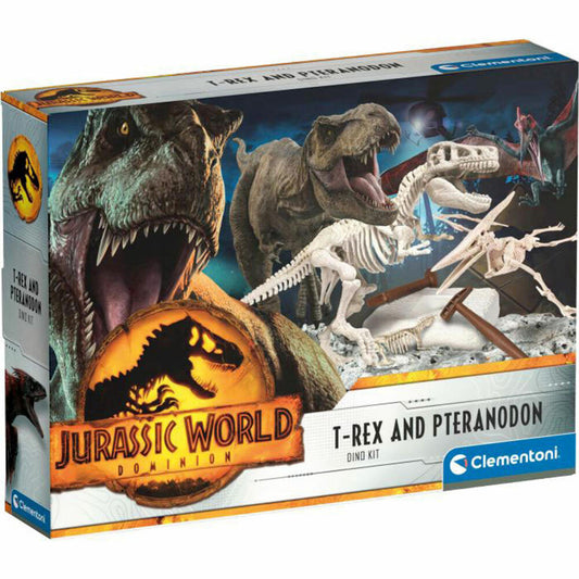 Clementoni Jurassic World 3 - Excavation Set T-Rex &amp; Triceratops