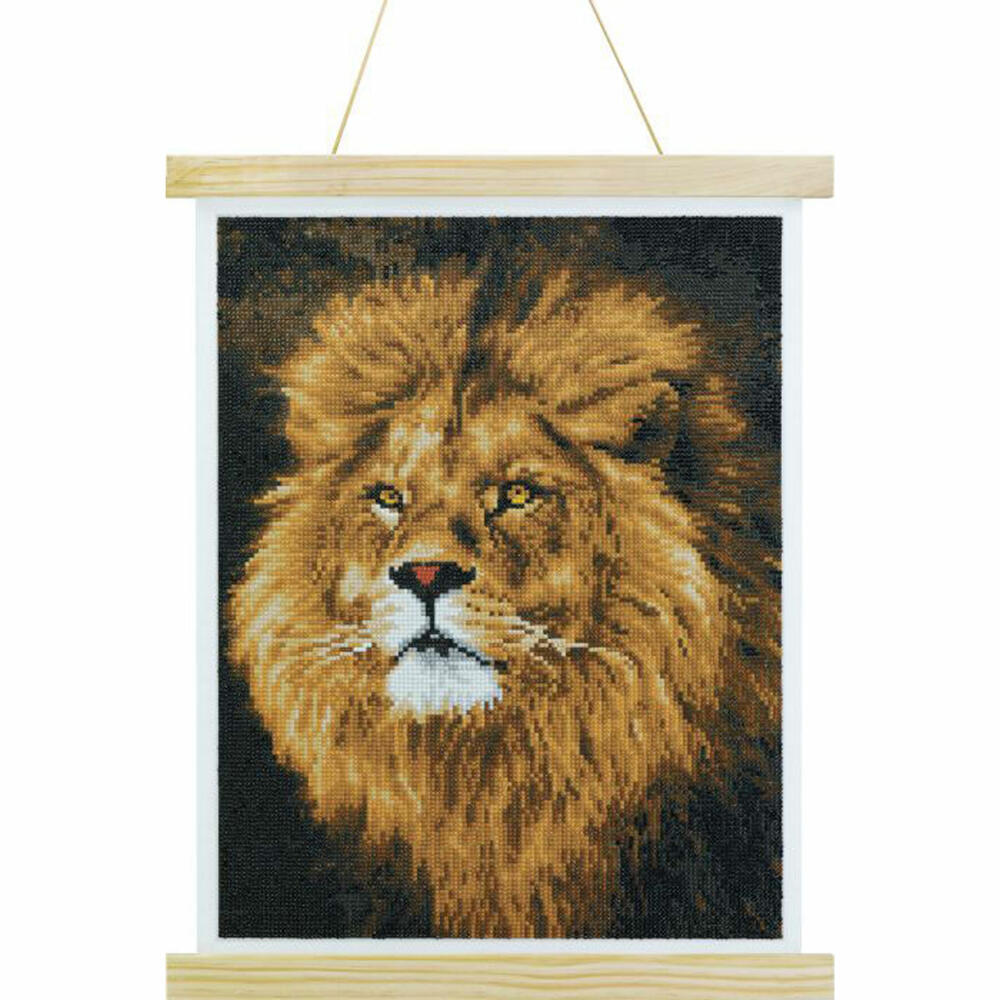 CRYSTAL ART Scroll Lion